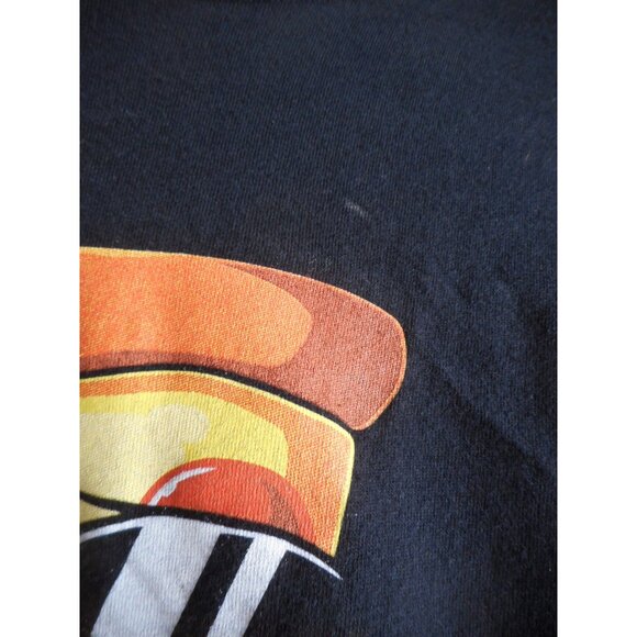 Black Pizza Sunglasses Stay Cheesy Tee T-Shirt Short Sleeve cotton Sz M Unisex - Picture 3 of 5